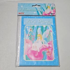 Vintage Fairy Party Y2K Invitation Girls Princess Wonderland NEW